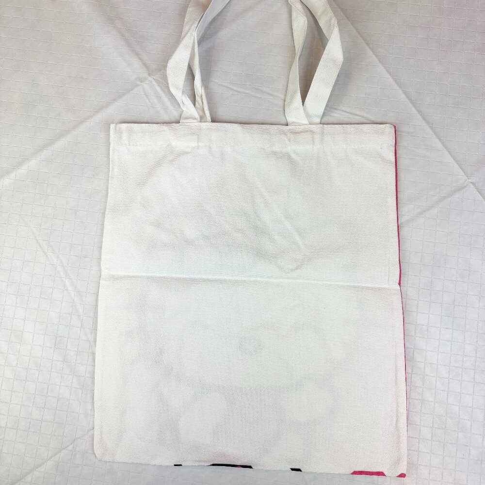 Hello Kitty Pink and White Canvas Tote Bag - Picture 3 of 6